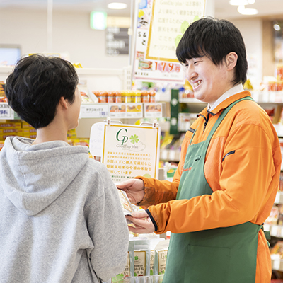 商品とお客様をつなぐ大事なお仕事です