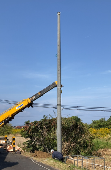 電柱の建込状況の写真になります。