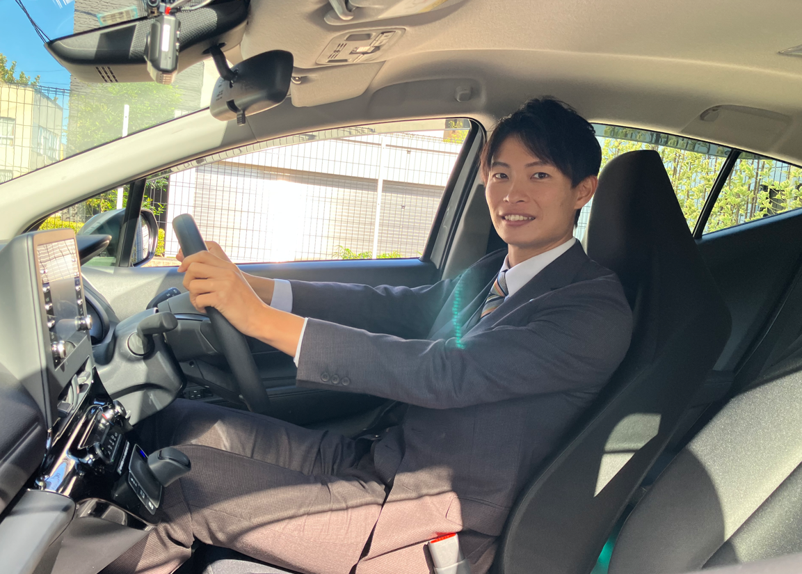 社用車で営業まわり！